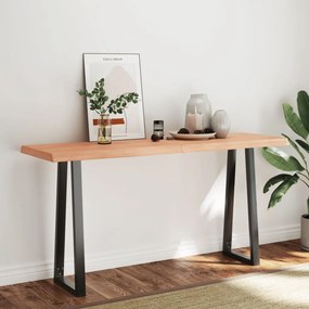vidaXL Επιφ Τραπεζιού Αν Καφέ 160x50x(2-6)εκ.Ακατέργ. Μασίφ Ξύλο Δρυός