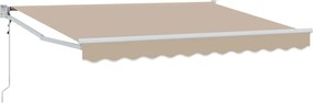 vidaXL Ηλεκτρικό Αναδιπλούμενο Σκίαστρο Μπεζ 3 x 2 m