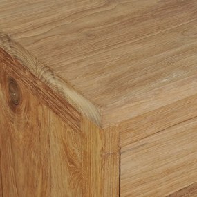 Κομοδίνο 40 x 30 x 50 εκ. από Μασίφ Ξύλο Teak - Καφέ