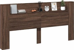 vidaXL Κεφαλάρι Καφέ δρυς 200 x 16,5 x 103,5 cm Επεξεργασμένο ξύλο