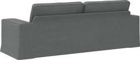 vidaXL Καναπές Σκούρο Γκρι
