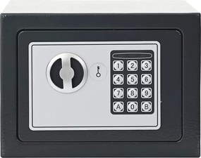 vidaXL Ψηφιακό Ασφαλές Σκούρο γκρι 23 x 17 x 17 εκ. Ατσάλι