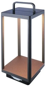 Επιδαπέδιο Φωτιστικό Ηλιακή LED 3W IP54 3000K Σκούρο Γκρι E302 Zambelis-E302-Ανθρακί E302