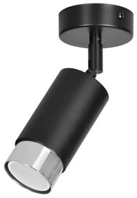 Σποτ Φωτιστικό Οροφής 1xGu10 Ατσάλι HIRO Made in Poland Emibig-964/1-Μαύρο 964/1