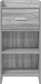 vidaXL Πλαϊνό γραφείο Γκρι Sonoma 40 x 36 x 80 εκ Επεξεργασμένο Ξύλο