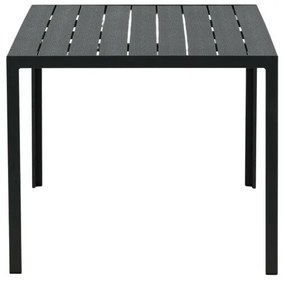 Τραπέζι εξωτερικού χώρου Dallas 2712, Polyξύλο, 74x90cm, Μαύρο, Μέταλλο | Epipla1.gr