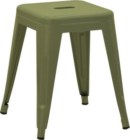 Σκαμπό Utopia pakoworld μέταλλο σε λαδί απόχρωση 30x30x45εκ