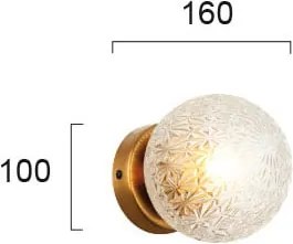 Απλίκα Τοίχου Viokef Aspa Transparent 4226100