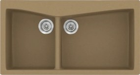 Sanitec Classic 326 (93×51) - Γρανιτένιος νεροχύτης - Metallic COFFE