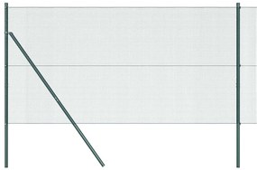 vidaXL Φράχτης με Στήλες. Πράσινο 1.2 x 25 m Ατσάλι