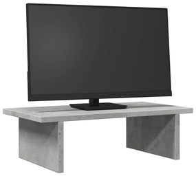 vidaXL Βάση Οθονών Γκρι του Σκυροδέματος 50x27x15 εκ. από Επεξ. Ξύλο