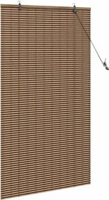 vidaXL Ρόλερ με κουρτίνες Καφέ 80 x 160 cm Μπαμπού