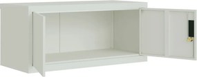 vidaXL Αρχειοθήκη Αν. Γκρι 90 x 40 x 240 εκ. Ατσάλινη