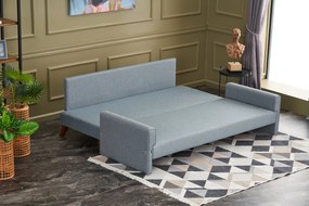 3-Seat Sofa-Bed Bella Soft Yataklı Üçlü Koltuk - Blue Blue