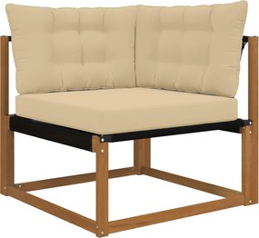 vidaXL Μαξιλάρι Καναπέ Εξωτερικού Χώρου 3 pcs Μπεζ Πολυεστέρας