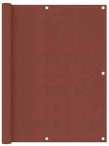 vidaXL Διαχωριστικό Βεράντας Τερακότα 120 x 600 εκ. Ύφασμα Oxford