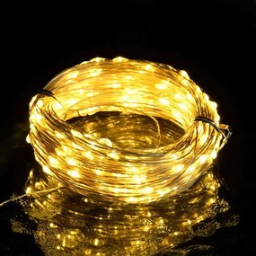vidaXL Λαμπάκια LED Σειρά Micro 8 Λειτουργίες Θερμό Λευκό 40μ. 400 LED