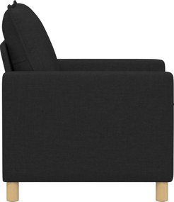 vidaXL Καναπές Μαύρο 76 x 81 x 87,5 εκ Ύφασμα