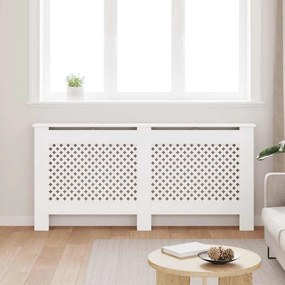 vidaXL Κάλυμμα Καλοριφέρ Λευκό 172 x 19 x 81,5 εκ. από MDF