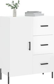 vidaXL Ντουλάπι Γυαλιστερό Λευκό 69,5x34x90 εκ. Επεξεργασμένο Ξύλο