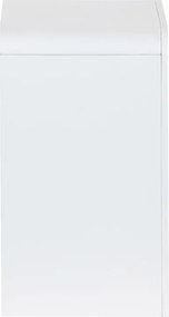 Κομοδίνο Zeplen pakoworld MDF σε λευκή απόχρωση 40x30x53εκ