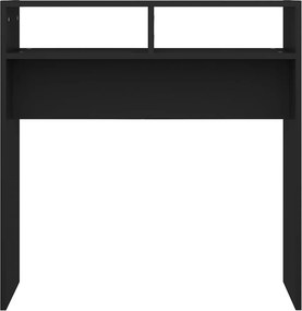 vidaXL Τραπεζάκι Κονσόλα Μαύρο 78 x 30 x 80 εκ. από Επεξ. Ξύλο