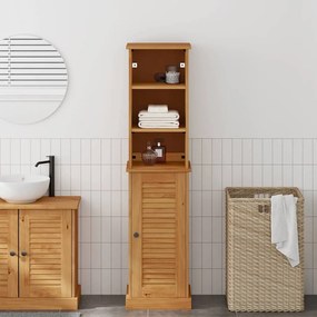vidaXL Σετ Επίπλων Μπάνιου με ράφι 2 pcs Καφέ και Καραμέλα καφέ