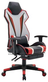 Καρέκλα Γραφείου-Gaming D-01 388-00-002 53x47x127cm Black-Red