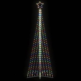 vidaXL Χριστουγεννιάτικο δέντρο LED 495 LED πολύχρωμα 300,5 εκ.