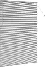 vidaXL Βενετσιάνικες Ρόδες Ασημί 220x150εκ Αλουμίνιο