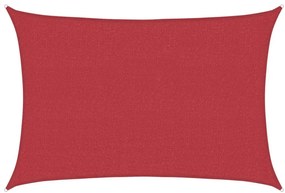 vidaXL Πανί Σκίασης Κόκκινο 2,5 x 4 μ. από HDPE 160 γρ./μ²