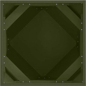 vidaXL Γλάστρα Ελιά Πράσινη 50 x 50 x 50 cm Ατσάλι