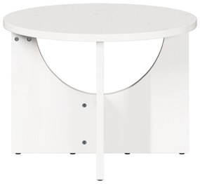 vidaXL Τραπεζάκι σαλονιού Λευκό 50 x 50 x 35 εκ. Συμπαγές ξύλο πεύκου