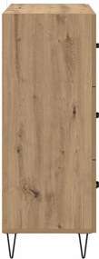 vidaXL Πλαϊνό γραφείο Artisan Oak 69,5 x 34 x 90 εκ.