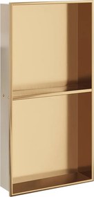 vidaXL Εσοχή Ντους Βουρστ. Χρυσό 32x62x9 εκ. Αν. Ατσάλι