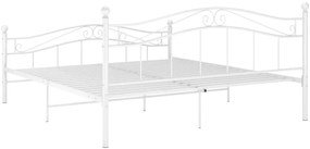 vidaXL Πλαίσιο Κρεβατιού Λευκό 140 x 200 εκ. Μεταλλικό