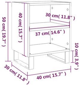 ΚΟΜΟΔΙΝΑ 2 ΤΕΜ. ΓΥΑΛ. ΛΕΥΚΑ 40X30X50 ΕΚ. ΑΠΟ ΕΠΕΞΕΡΓΑΣΜΕΝΟ ΞΥΛΟ 826801