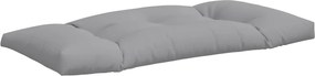 vidaXL Μαξιλάρια Παλέτας 2 τεμ. Γκρι Υφασμάτινα