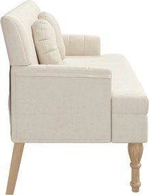 vidaXL Παγκάκι 113 x 64,5 x 75,5 εκ. Λινό με Μαξιλάρια