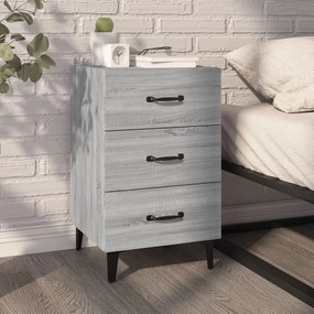 vidaXL Κομοδίνο Γκρι Sonoma 40 x 40 x 66 εκ. από Επεξεργασμένο Ξύλο