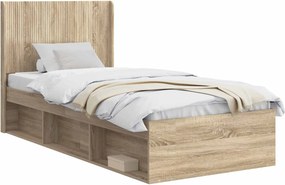 vidaXL Καλάθι με αποθήκη και κεφαλάρι Sonoma Δρυς 100 x 200 cm