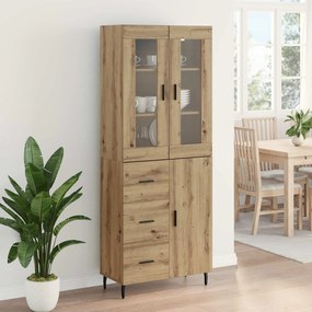 vidaXL Highboard 2 pcs Artisan Oak 69,5 x 34 x 180 εκ.