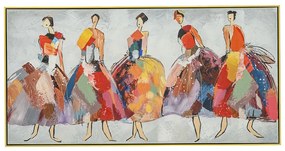 Πίνακας ελαιογραφία με γυναικείες φιγούρες σε καμβά 142x72cm Ηλιάδης 80776