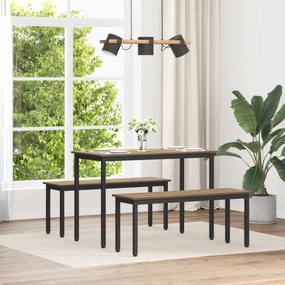 vidaXL παγκάκι Artisan Δρυς 110 x 35 x 45 cm Επεξεργασμένο Ξύλο