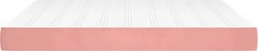 vidaXL Στρώμα με Pocket Springs 160 x 210 x 20 εκ. Ροζ