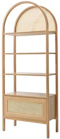 Βιβλιοθήκη Nala 141HWR1129 75x40x182,5cm Natural
