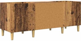 vidaXL Ντουλάπι δίσκων βινυλίου Παλιό Ξύλο 121 x 38 x 48 cm