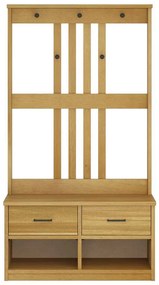 vidaXL Δέντρο χωλ "SANDNES" 87x40x159,5 εκ. Πεύκο μασίφ ξύλο