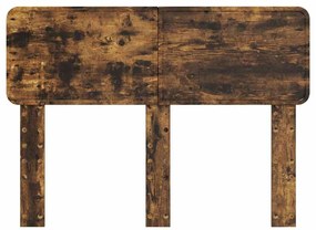 vidaXL Κεφαλάρι Καπνιστό Δρύς 120 cm Επεξεργασμένο ξύλο