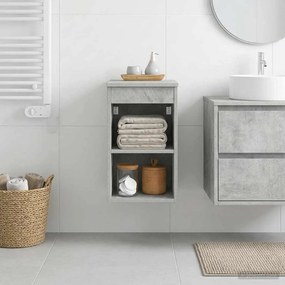 vidaXL Ντουλάπι Μπάνιου Γκρι Σκυροδέματος 30 x 35 x 50 εκ.
